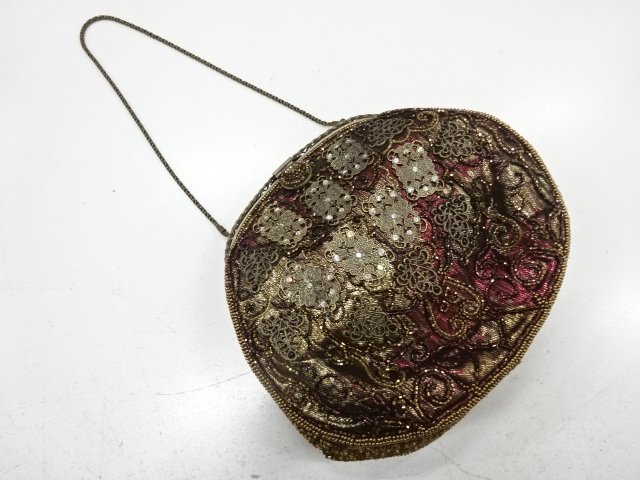 ビーズ　ハンドバッグ